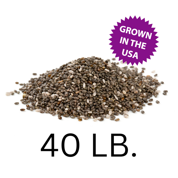 U.S.A. Grown Chia Seeds, 40 lbs., Free Shipping! Save with Subscription!