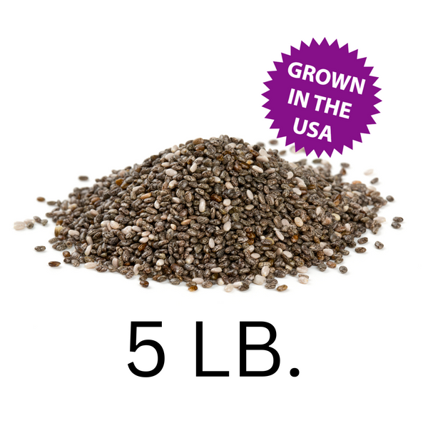 U.S.A. Grown Chia Seeds, 5 lbs., Free Shipping! Save with Subscription!