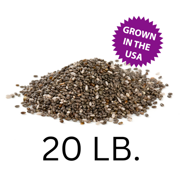 U.S.A. Grown Chia Seeds, 20 lbs., Free Shipping! Save with Subscription!